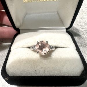 2.5 Karat Morganite Engagement Ring